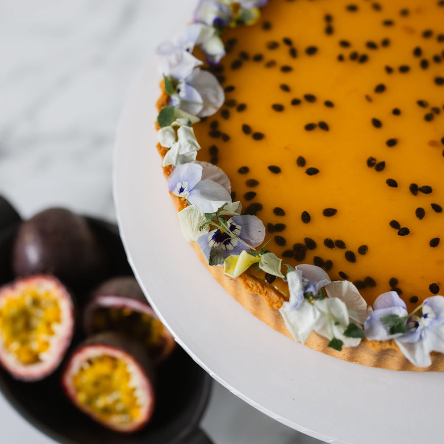 Baked Passionfruit Tart