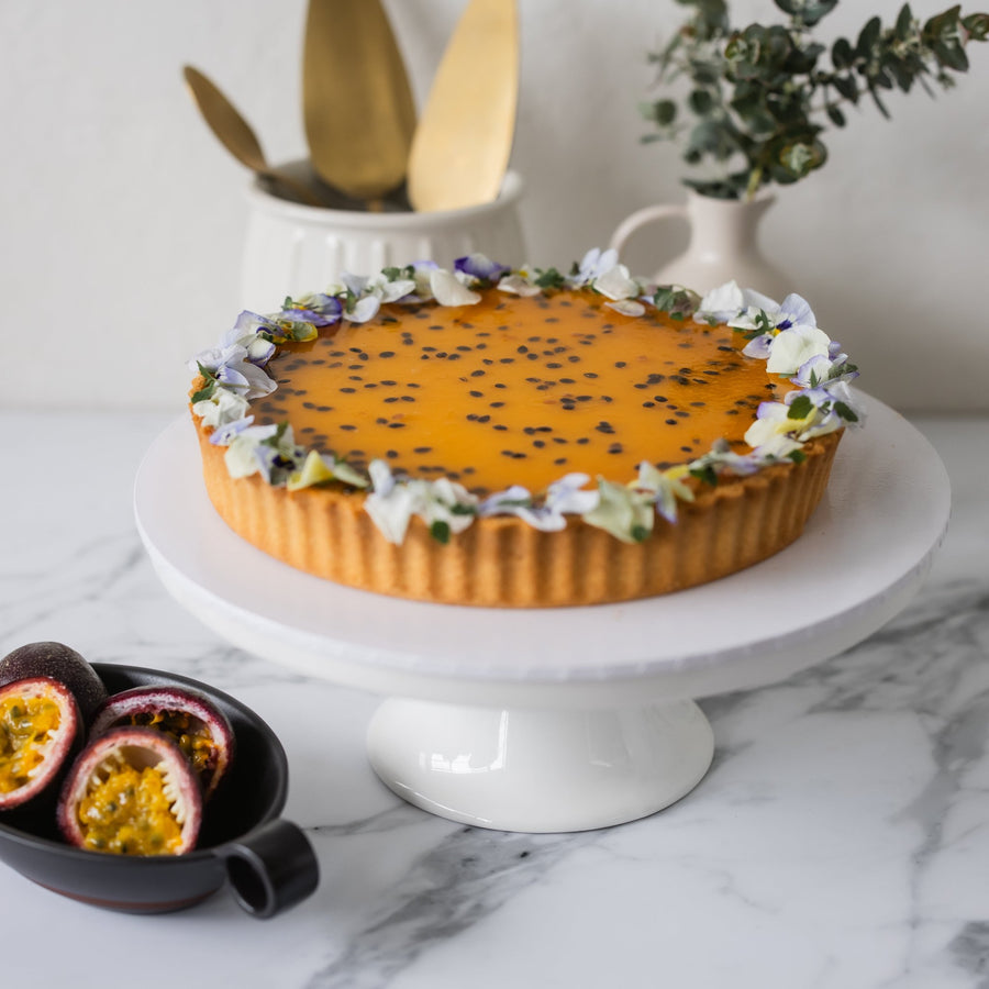 Baked Passionfruit Tart