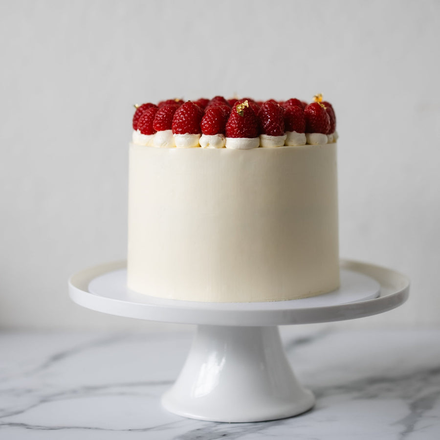 Raspberry White Chocolate Layer Cake