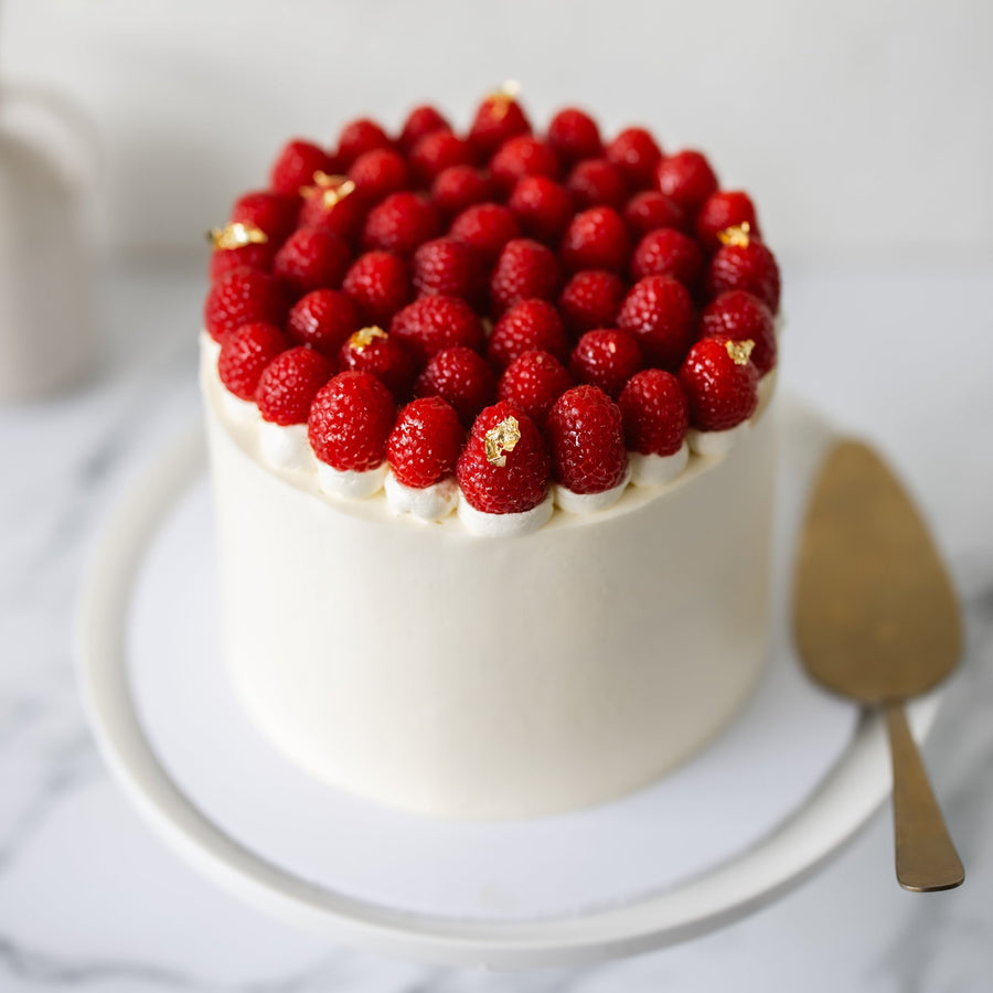 Raspberry White Chocolate Layer Cake