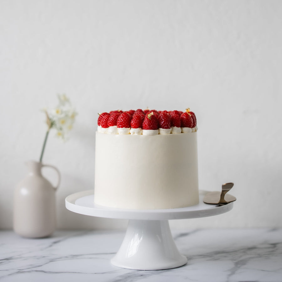 Raspberry White Chocolate Layer Cake