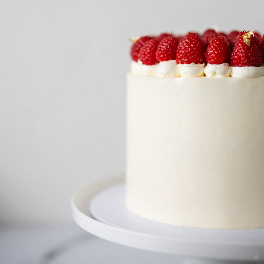 Raspberry White Chocolate Layer Cake