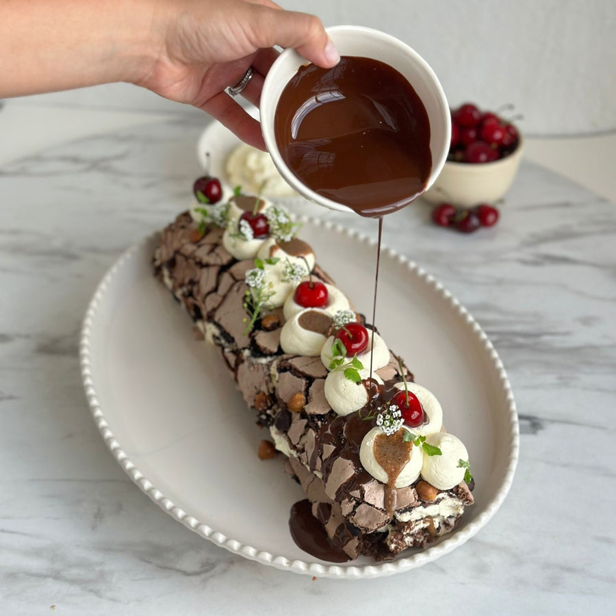 Chocolate And Hazelnut Pavlova Roulade