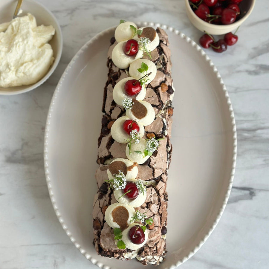 Chocolate And Hazelnut Pavlova Roulade